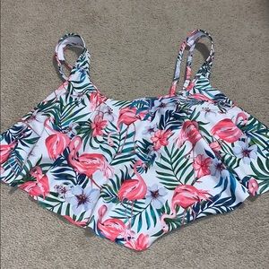 Flamingo Bathing Suit Top